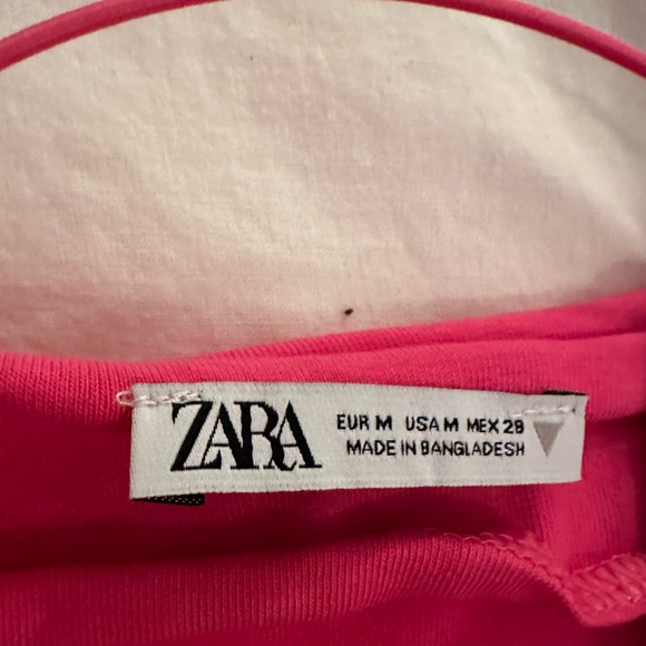 pink zara dress women’s medium but also fits small - Picture 2 of 2